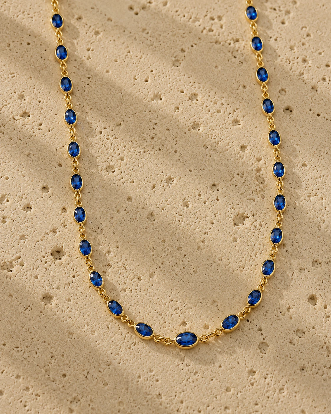 Layl — Blue Sapphire Necklace — Chapter III Falak — Maison Olivané